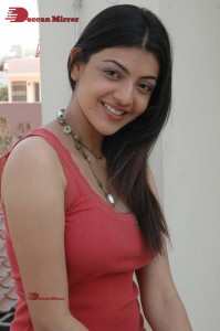 Actress Kajal Aggarwal photoshoot in a pink sleeveless top