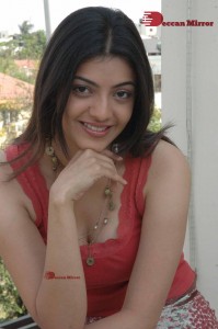 Actress Kajal Aggarwal photoshoot in a pink sleeveless top