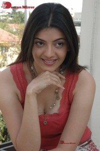 Actress Kajal Aggarwal photoshoot in a pink sleeveless top