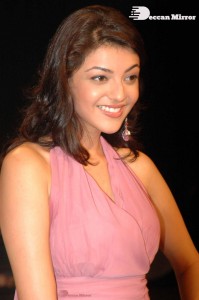 Kajal Aggarwal in a pink dress