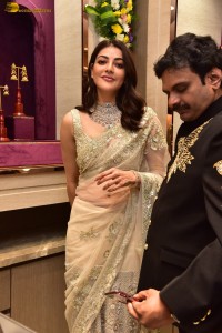 Kajal Aggarwal launches Devi Pavitra Jewellery Store in Kukatpally, Hyderabad