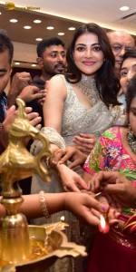 Kajal Aggarwal launches Devi Pavitra Jewellery Store in Kukatpally, Hyderabad