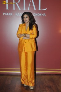 actress kajol in a orange dress