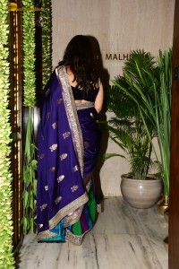 bollywood actress kajol dazzles in a blue saree