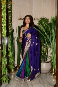 bollywood actress kajol dazzles in a blue saree