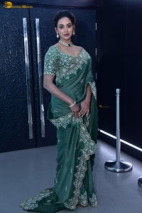 actress Kamakshi Bhaskarla ravishing in a green saree