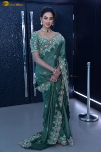 actress Kamakshi Bhaskarla ravishing in a green saree