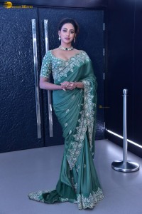 actress Kamakshi Bhaskarla ravishing in a green saree