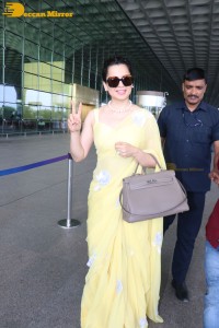 Kangana Ranaut Photoshoot in a Yellow Saree
