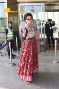 Kangana Ranaut at the Airport on March 1, 2022