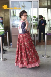 Kangana Ranaut at the Airport on March 1, 2022