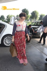 Kangana Ranaut at the Airport on March 1, 2022