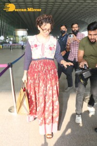 Kangana Ranaut at the Airport on March 1, 2022