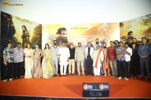 Kannappa Teaser Launch attended by Manchu Vishnu, Mohan Babu, Sarathkumar, Preity Mukhundhan, Madhubala, and others