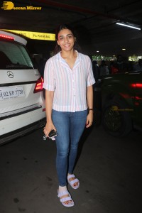 Rishab Shetty and Sapthami Gowda arrive in Mumbai to promote their film Kantara