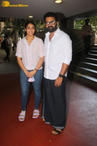 Rishab Shetty and Sapthami Gowda arrive in Mumbai to promote their film Kantara