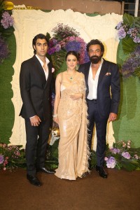 Karan Deol and Drisha Acharya’s Wedding Reception attended by Sunny Deol, Bobby Deol, Dharmendra, Salman Khan, Aamir Khan, Shatrughan Sinha and others