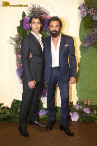 Karan Deol and Drisha Acharya’s Wedding Reception attended by Sunny Deol, Bobby Deol, Dharmendra, Salman Khan, Aamir Khan, Shatrughan Sinha and others