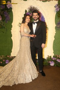 Karan Deol and Drisha Acharya’s Wedding Reception attended by Sunny Deol, Bobby Deol, Dharmendra, Salman Khan, Aamir Khan, Shatrughan Sinha and others