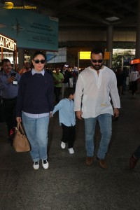 Saif ali khan and kareena kapoor seen at mumbai airport on jan 4, 2023