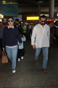 Saif ali khan and kareena kapoor seen at mumbai airport on jan 4, 2023