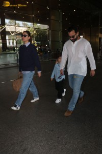 Saif ali khan and kareena kapoor seen at mumbai airport on jan 4, 2023