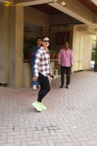 Actor couple Saif Ali Khan and Kareena Kapoor spotted at their house on Jan 23, 2024