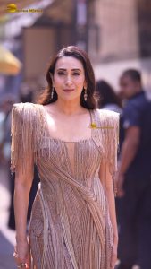 actress karishma kapoor sexy in a gold and silver dress