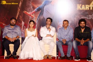 Karthikeya 2 movie team including actors Nikhil Siddhartha and Anupama Parameswaran holds a press meet