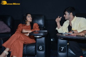 Actors Nikhil Siddharth and Anupama Parameswaran attend the trailer launch of their film Karthikeya 2