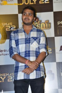 Actors Nikhil Siddharth and Anupama Parameswaran attend the trailer launch of their film Karthikeya 2