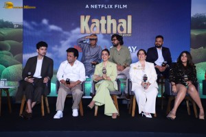 Kathal Trailer Launch attended by Sanya Malhotra, Ekta Kapoor, Rajpal Yadav and others