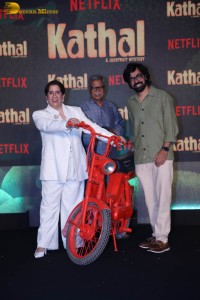 Kathal Trailer Launch attended by Sanya Malhotra, Ekta Kapoor, Rajpal Yadav and others