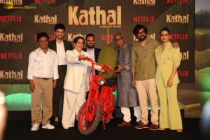 Kathal Trailer Launch attended by Sanya Malhotra, Ekta Kapoor, Rajpal Yadav and others