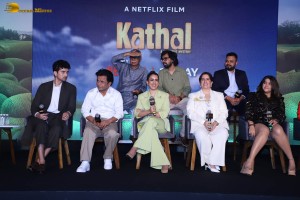 Kathal Trailer Launch attended by Sanya Malhotra, Ekta Kapoor, Rajpal Yadav and others