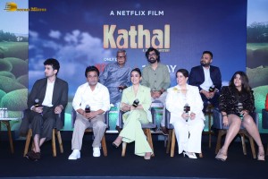Kathal Trailer Launch attended by Sanya Malhotra, Ekta Kapoor, Rajpal Yadav and others