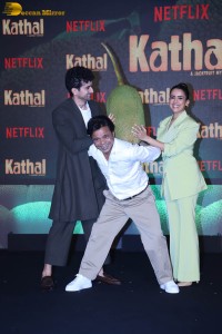 Kathal Trailer Launch attended by Sanya Malhotra, Ekta Kapoor, Rajpal Yadav and others