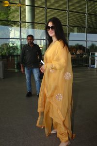 Indian actress katrina kaif gorgeous in a yellow salwar