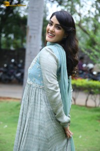 telugu actress kavya thapar in a light blue salwar kameez photoshoot