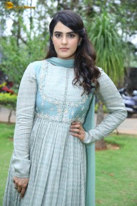 telugu actress kavya thapar in a light blue salwar kameez photoshoot