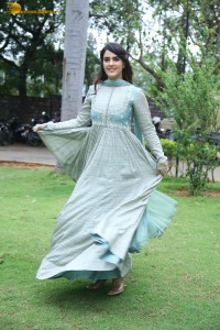 telugu actress kavya thapar in a light blue salwar kameez photoshoot
