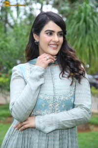 telugu actress kavya thapar in a light blue salwar kameez photoshoot