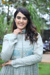telugu actress kavya thapar in a light blue salwar kameez photoshoot