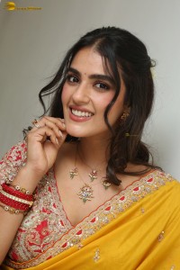 tollywood actress kavya thapar beautiful in a yellow saree