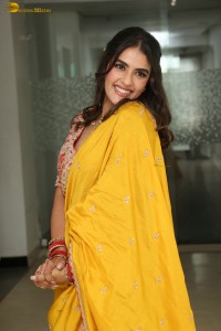 tollywood actress kavya thapar beautiful in a yellow saree