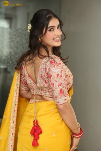 tollywood actress kavya thapar beautiful in a yellow saree