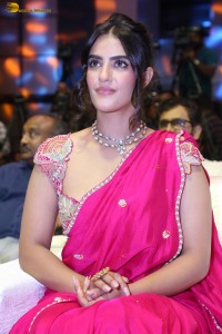 actress Kavya Thapar pretty in a pink saree