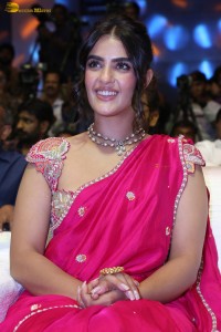 actress Kavya Thapar pretty in a pink saree