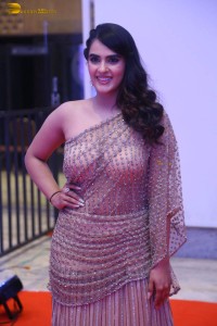 telugu actress kavya thapar in a transparent dress at a movie event