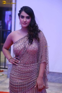 telugu actress kavya thapar in a transparent dress at a movie event